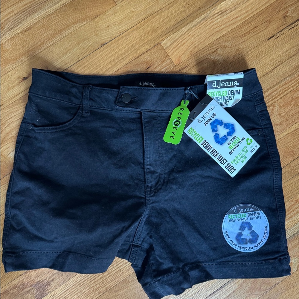 D.jeans black Denim Shorts